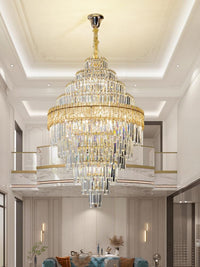 Gold Staircase Crystal Chandelier CL2304