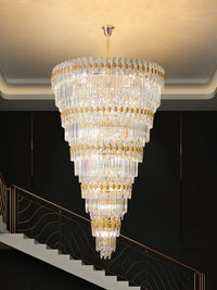 Gold Staircase Crystal Chandelier CL2307