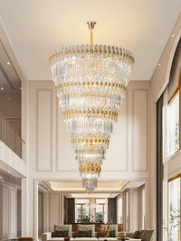 Gold Staircase Crystal Chandelier CL2307