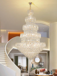 Gold Staircase Crystal Chandelier CL2308