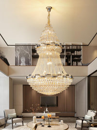 Gold Staircase Crystal Chandelier CL2310