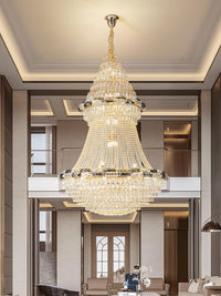 Gold Staircase Crystal Chandelier CL2310