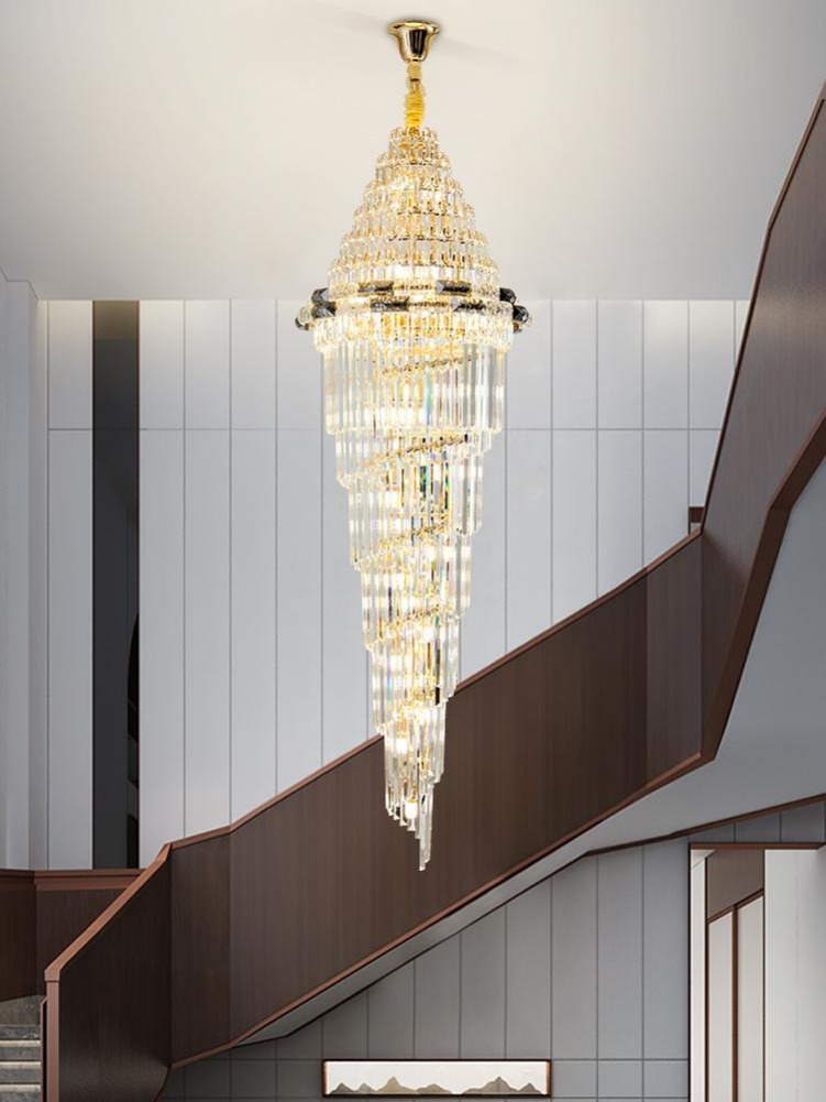 Gold Staircase Crystal Chandelier CL2311