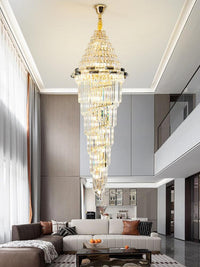 Gold Staircase Crystal Chandelier CL2311