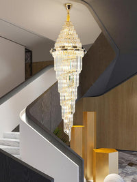 Gold Staircase Crystal Chandelier CL2311