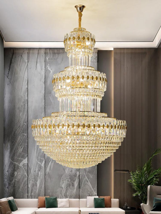 Gold Staircase Crystal Chandelier CL2313