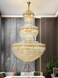Gold Staircase Crystal Chandelier CL2313