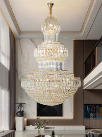 Gold Staircase Crystal Chandelier CL2313