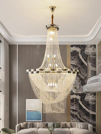Gold Staircase Crystal Chandelier CL2314