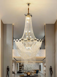 Gold Staircase Crystal Chandelier CL2314