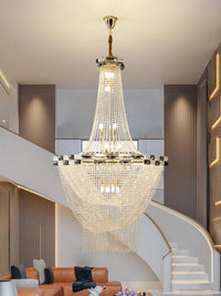 Gold Staircase Crystal Chandelier CL2314