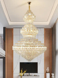 Gold Staircase Crystal Chandelier CL2315