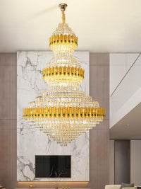 Gold Staircase Crystal Chandelier CL2315