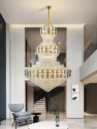 Gold Staircase Crystal Chandelier CL2316