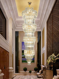 Gold Staircase Crystal Chandelier CL2317