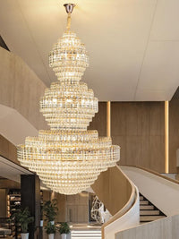 Gold Staircase Crystal Chandelier CL2318