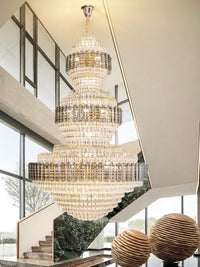 Gold Staircase Crystal Chandelier CL2318