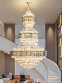 Gold Staircase Crystal Chandelier CL2318