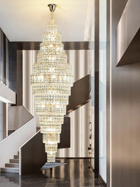 Gold Staircase Crystal Chandelier CL2319