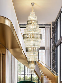 Gold Staircase Crystal Chandelier CL2319