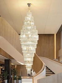 Gold Staircase Crystal Chandelier CL2319