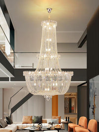 Gold Staircase Crystal Chandelier CL2320