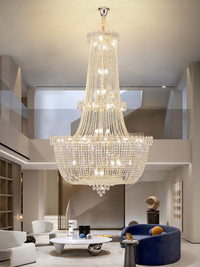 Gold Staircase Crystal Chandelier CL2320