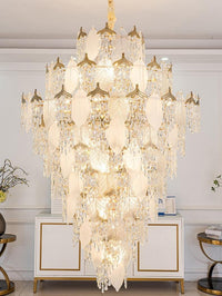 Gold Staircase Crystal Chandelier CL2321