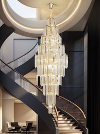 Gold Staircase Crystal Chandelier CL2401