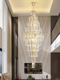 Gold Staircase Crystal Chandelier CL2401