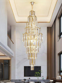 Gold Staircase Crystal Chandelier CL2401