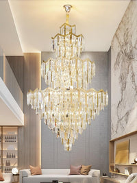 Gold Staircase Crystal Chandelier CL2402