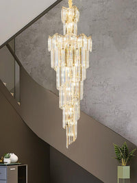 Gold Staircase Crystal Chandelier CL2403
