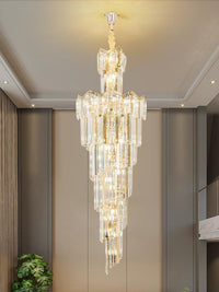 Gold Staircase Crystal Chandelier CL2403