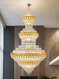 Gold Staircase Crystal Chandelier CL2406