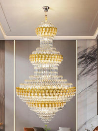 Gold Staircase Crystal Chandelier CL2406