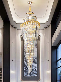 Gold Staircase Crystal Chandelier CL2407