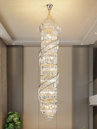 Gold Staircase Crystal Chandelier CL2409