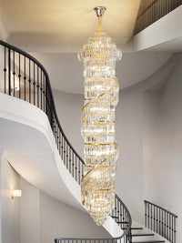 Gold Staircase Crystal Chandelier CL2409