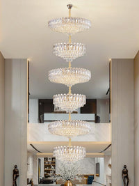 Gold Staircase Crystal Chandelier CL2411