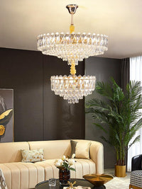 Gold Staircase Crystal Chandelier CL2414