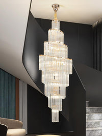 Gold Staircase Crystal Chandelier CL2416