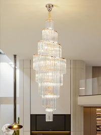 Gold Staircase Crystal Chandelier CL2416