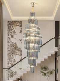 Gold Staircase Crystal Chandelier CL2416