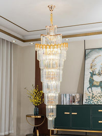 Gold Staircase Crystal Chandelier CL2417