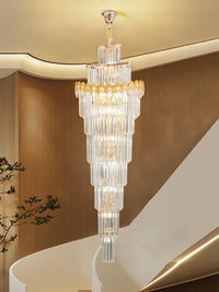 Gold Staircase Crystal Chandelier CL2417