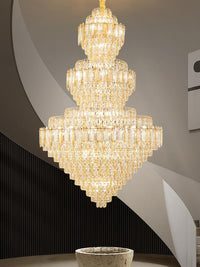Gold Staircase Crystal Chandelier CL2418