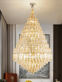Gold Staircase Crystal Chandelier CL2420