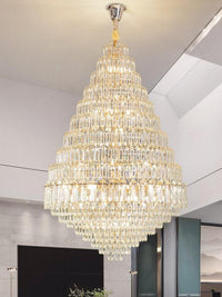 Gold Staircase Crystal Chandelier CL2420