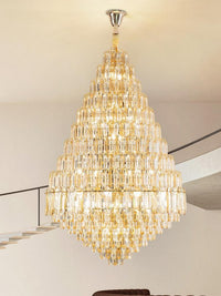 Gold Staircase Crystal Chandelier CL2420